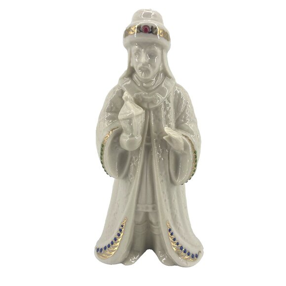 Lenox China Jewels Collection Nativity King Gaspar Wise Man USA Figurine - Picture 1 of 10